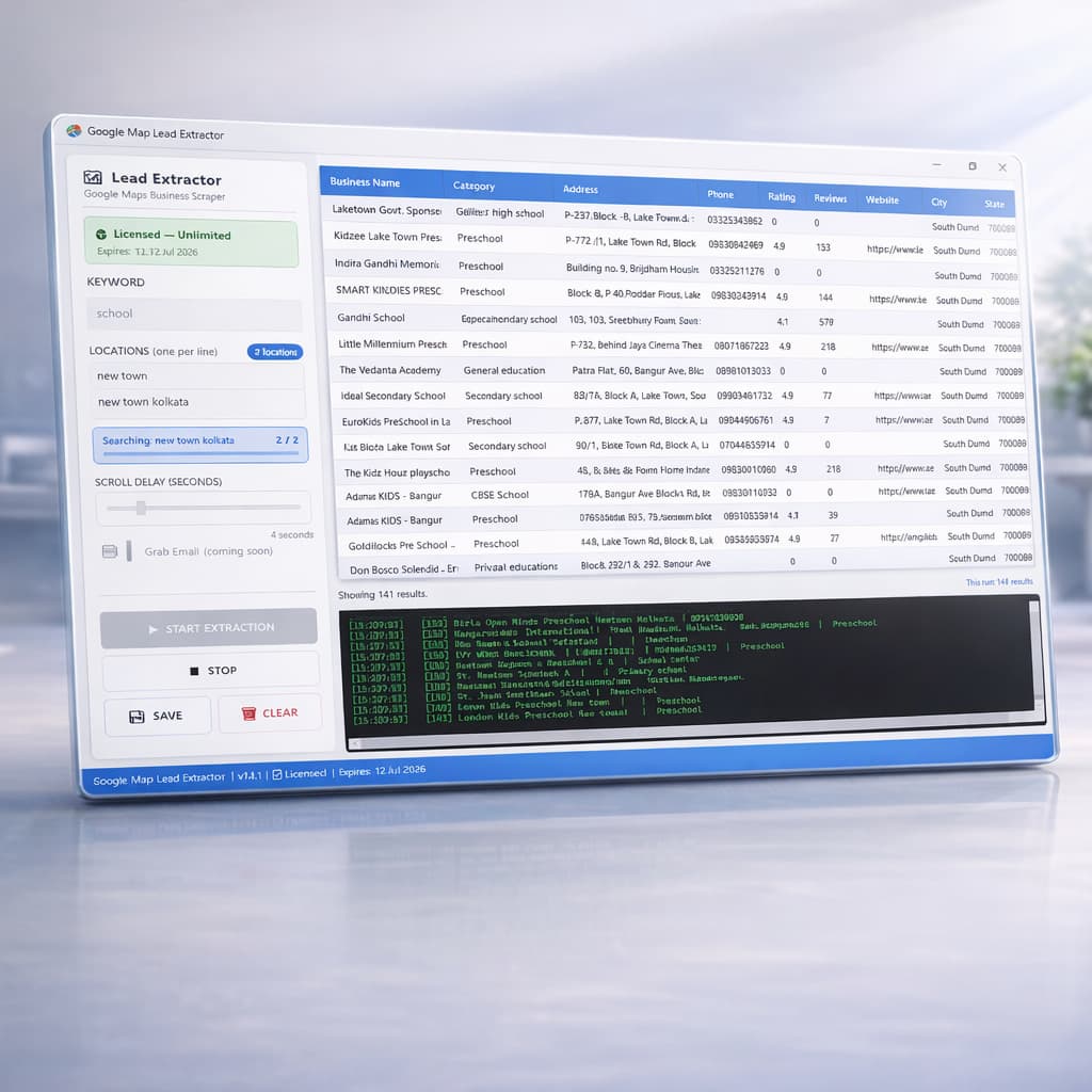 Google Map Lead Extractor